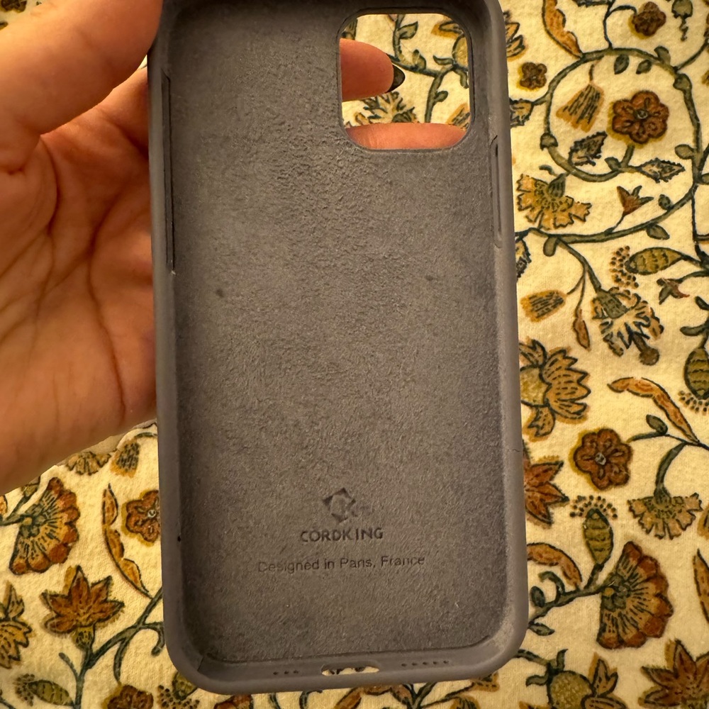Silicone matte periwinkle lavender blue iPhone 12 case